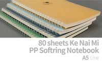 HKM-390995 Cute Animal Pattern A5 Soft Ring Spiral Bound Notebook with PP Cover