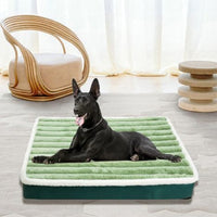 HKM-3910205 Warm Anti-Bite Dog Mat Mattress in Green, Pink, and Gray - Multiple Sizes Available