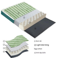 HKM-3910205 Warm Anti-Bite Dog Mat Mattress in Green, Pink, and Gray - Multiple Sizes Available