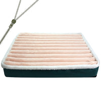 HKM-3910205 Warm Anti-Bite Dog Mat Mattress in Green, Pink, and Gray - Multiple Sizes Available