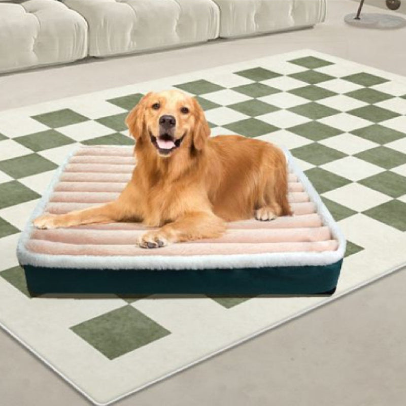 HKM-3910205 Warm Anti-Bite Dog Mat Mattress in Green, Pink, and Gray - Multiple Sizes Available