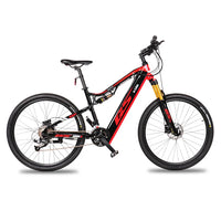HKM-391187 27-Speed Electric Mountain Bike with Aluminum Frame, 48V 13Ah Battery, LCD Display, Air Suspension Fork, and Disc Brakes