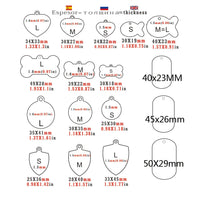 HKM-3911997 Personalized Stainless Steel Pet ID Tag with Natural Zircon Pendant