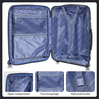 HKM-391251 Waterproof Expandable Suitcase Luggage with Four Spinner Wheels - Available in 20, 24, and 28 Inches