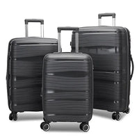 HKM-391251 Waterproof Expandable Suitcase Luggage with Four Spinner Wheels - Available in 20, 24, and 28 Inches