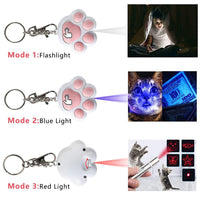 HKM-3913405 Multifunctional Infrared Teaser Toy for Cats with Key Chain and USB Rechargeable Light