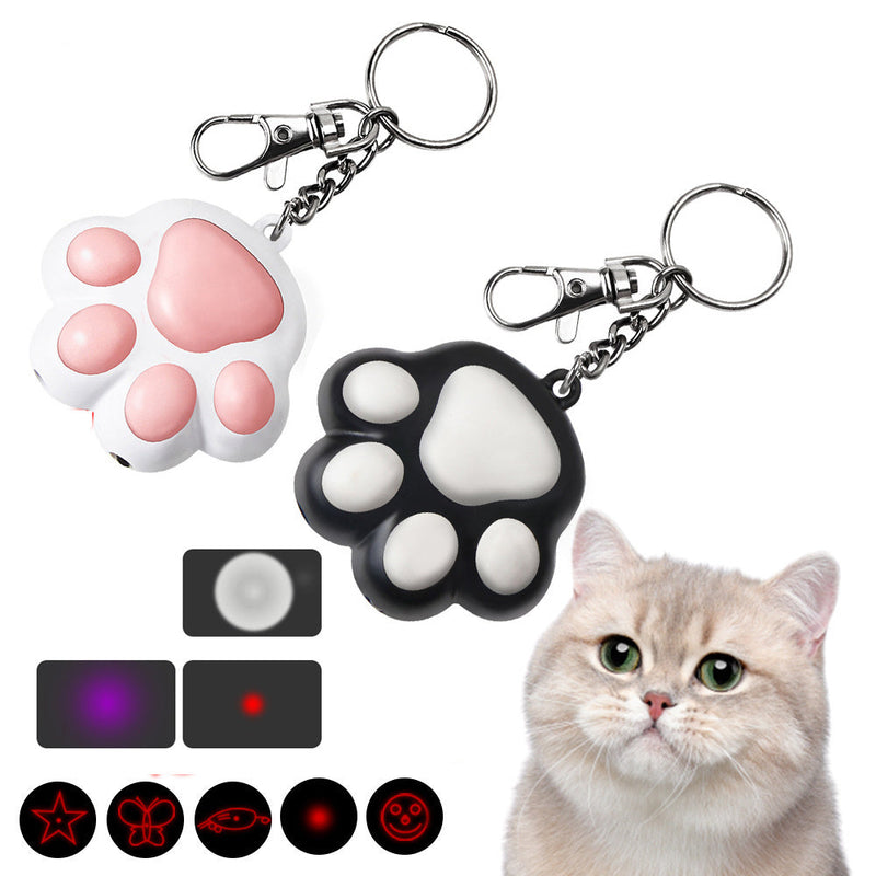HKM-3913405 Multifunctional Infrared Teaser Toy for Cats with Key Chain and USB Rechargeable Light