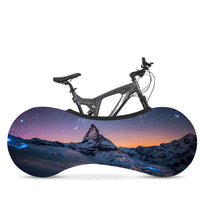 HKM-391379 Starry Sky Bicycle Dust Cover and Wheel Protector - Elastic Fit for Outdoor Use