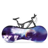HKM-391379 Starry Sky Bicycle Dust Cover and Wheel Protector - Elastic Fit for Outdoor Use
