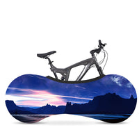 HKM-391379 Starry Sky Bicycle Dust Cover and Wheel Protector - Elastic Fit for Outdoor Use