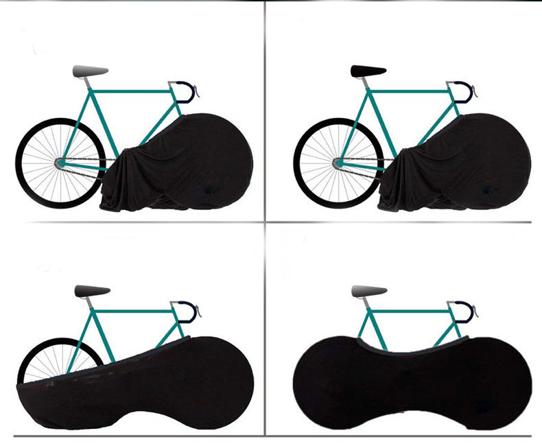 HKM-391379 Starry Sky Bicycle Dust Cover and Wheel Protector - Elastic Fit for Outdoor Use