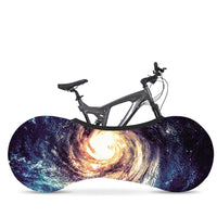 HKM-391379 Starry Sky Bicycle Dust Cover and Wheel Protector - Elastic Fit for Outdoor Use