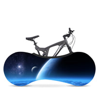 HKM-391379 Starry Sky Bicycle Dust Cover and Wheel Protector - Elastic Fit for Outdoor Use