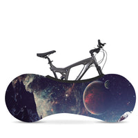 HKM-391379 Starry Sky Bicycle Dust Cover and Wheel Protector - Elastic Fit for Outdoor Use