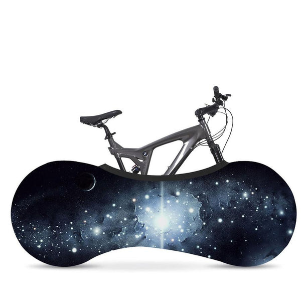 HKM-391379 Starry Sky Bicycle Dust Cover and Wheel Protector - Elastic Fit for Outdoor Use