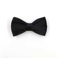 HKM-3915709 Black Velvet Pet Collar with Gold Buckle, Lead Rope, Bow, and Poop Bag Set