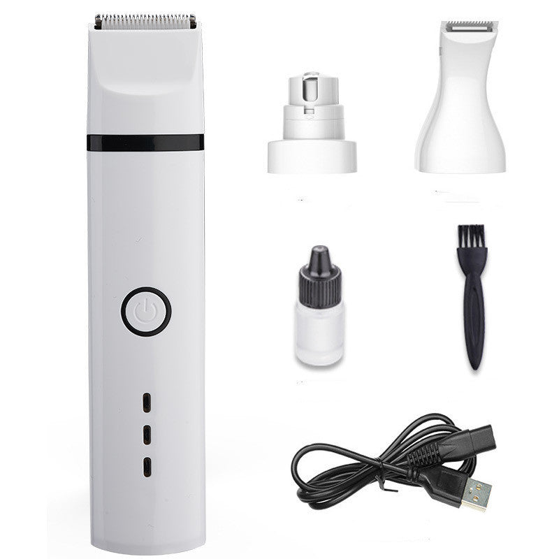 HKM-391571 Stainless Steel Pet Shaving Device for Dogs with Automatic Grinding Head and Washable Blade