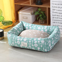 HKM-3915965 Cozy Linen Pet Nest with 3D High-Elastic PP Cotton Filling - Various Sizes Available