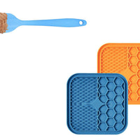 HKM-3916093 Silicone Licking Pad for Cats and Dogs - Slow Feed Bowl in Various Sizes and Colors