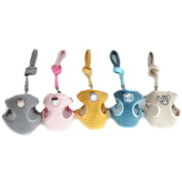 HKM-3916477 Cozy Cartoon Bear Velvet Dog Chest Strap for Comfort and Quick Release