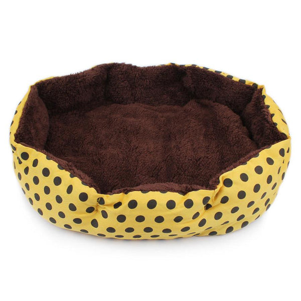 HKM-391699 Soft Fleece Cat Warm Bed - Cozy PP Cotton Pet Bed in Multiple Colors (35cm x 30cm)