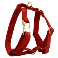 HKM-3917373 Corduroy Pet Collar and Leash Set with Bow and Waste Bag