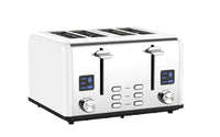 HKM-391763 4-Slice Modern Touch Screen Toaster with LED Display and Dust Cover