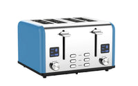 HKM-391763 4-Slice Modern Touch Screen Toaster with LED Display and Dust Cover