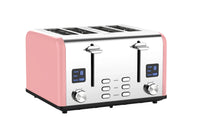 HKM-391763 4-Slice Modern Touch Screen Toaster with LED Display and Dust Cover
