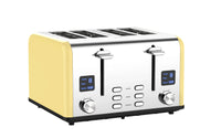 HKM-391763 4-Slice Modern Touch Screen Toaster with LED Display and Dust Cover