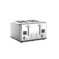 HKM-391763 4-Slice Modern Touch Screen Toaster with LED Display and Dust Cover