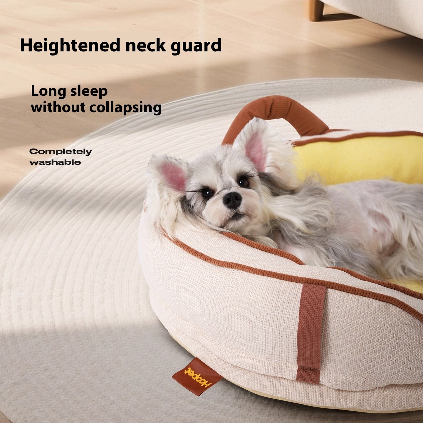 HKM-3917757 Seasonal Round Dog Nest Pet Mat in Multiple Sizes - Soft Furnishing Fabric with PP Cotton and Sponge Filling