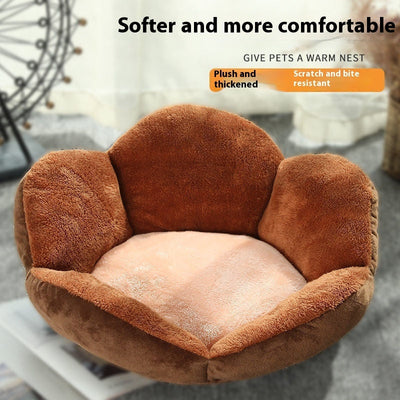 HKM-3920317 Cozy Universal Pet Nest Bed for Dogs and Cats - Warm & Comfortable 40cm to 60cm Options