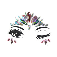HKM-392083 Acrylic Diamond Eyebrow Stick for Party Face Decoration, 165mm x 125mm