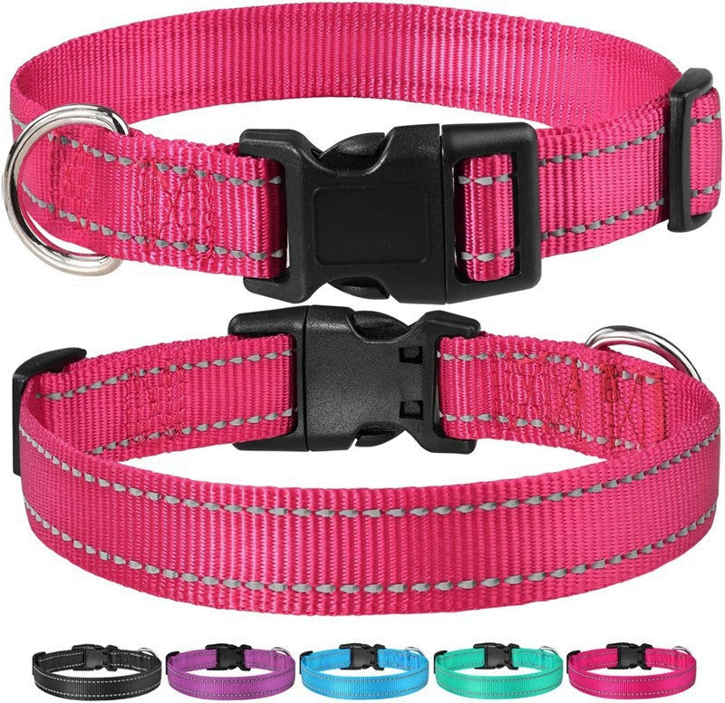 HKM-3921469 Adjustable Nylon Dog Chest Strap Collar in Multiple Colors