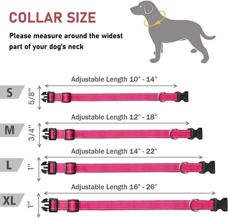HKM-3921469 Adjustable Nylon Dog Chest Strap Collar in Multiple Colors