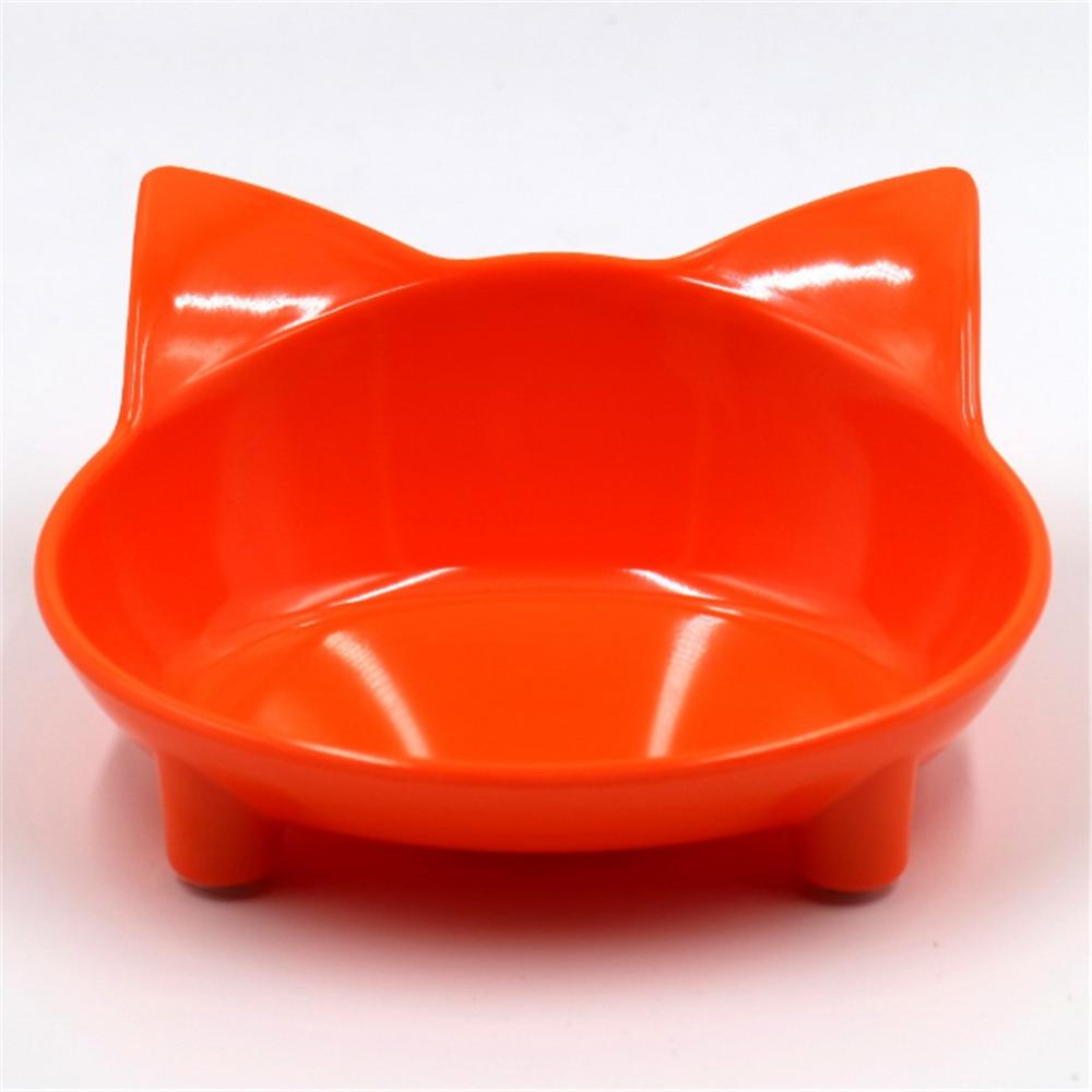 HKM-3921853 Cat-Shaped Melamine Pet Bowl with Anti-Slip Base for Easy Feeding and Cleaning