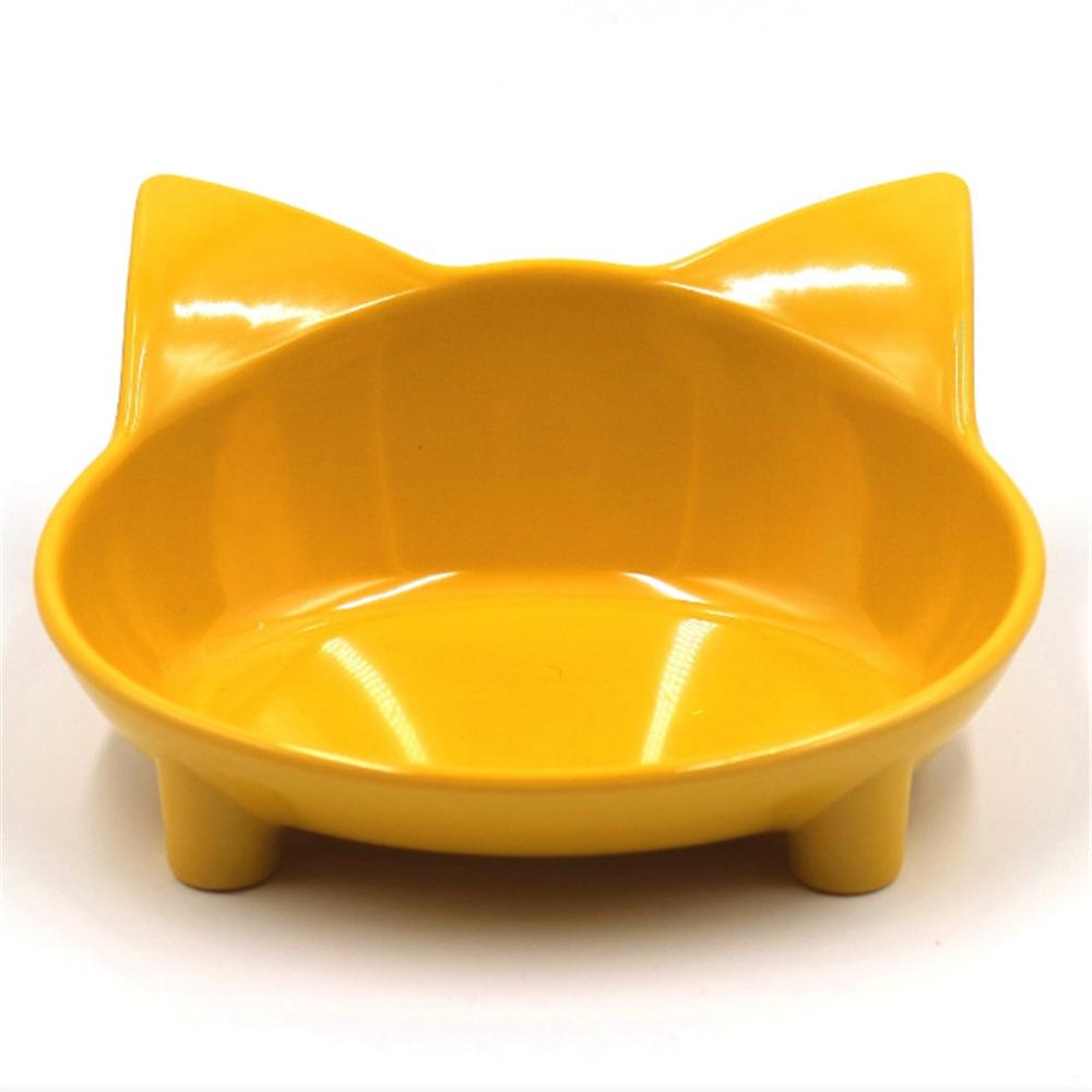 HKM-3921853 Cat-Shaped Melamine Pet Bowl with Anti-Slip Base for Easy Feeding and Cleaning
