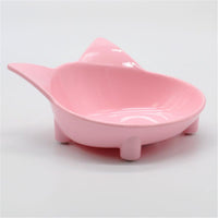 HKM-3921853 Cat-Shaped Melamine Pet Bowl with Anti-Slip Base for Easy Feeding and Cleaning