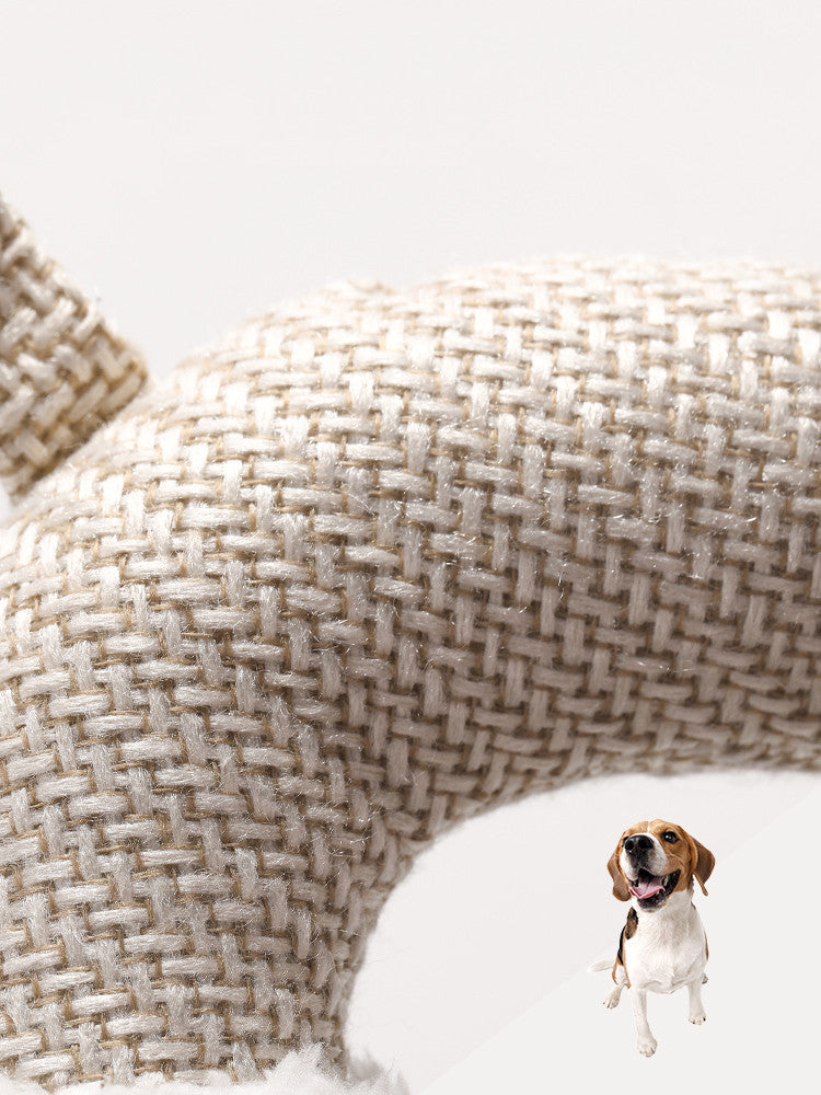 HKM-3922493 Creative Plush Toy for Dogs - Elephant, Sheep, and Monkey - 28cm Long, Linen and Plush Material