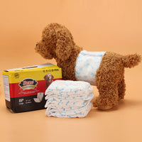 HKM-3923901 Pet Diaper for Female and Male Dogs - Multiple Sizes, Soft Non-Woven Fabric, Absorbent Polymer