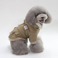 HKM-3924029 Cozy Cotton and Fleece Dog Vest for Autumn and Winter Wear