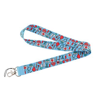 HKM-392403 Cute Cartoon Doctor Mobile Phone Lanyard with Metal Buckle and Soft Polyester Design