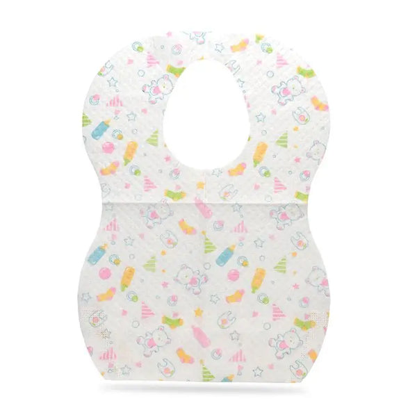 HKM-392403 Sleeveless Disposable Baby Bibs Waterproof Custom Hot Baby Dinner Baby Feeding Bib