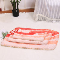 HKM-3925693 Cozy Four Seasons Pet Blankets for Dogs and Cats - Fried Egg, Pizza, Cabbage, Avocado, Toast, Bacon, Rabbit Designs