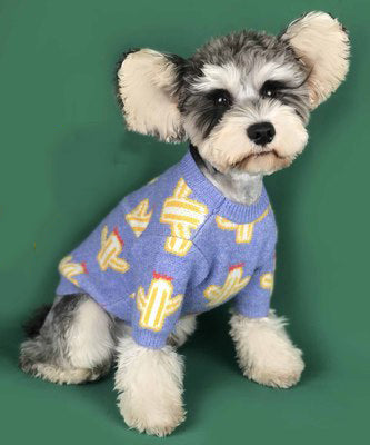 HKM-3925821 Cozy Coral Fleece Dog Sweater for Autumn and Winter, Casual Design, Warm Pet Clothing