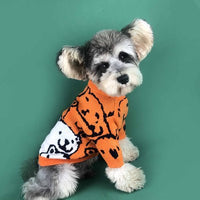 HKM-3925821 Cozy Coral Fleece Dog Sweater for Autumn and Winter, Casual Design, Warm Pet Clothing