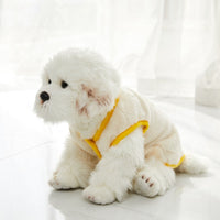 HKM-3927229 Soft Flannel Dog Vest in Pink, Blue, and Yellow - Sizes S-XXL