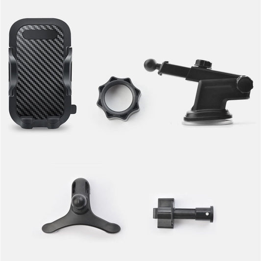 HKM-392723 Carbon Fiber Car Phone Holder - Anti-Vibration, Anti-Skid for 4.0-7.0 inch Devices