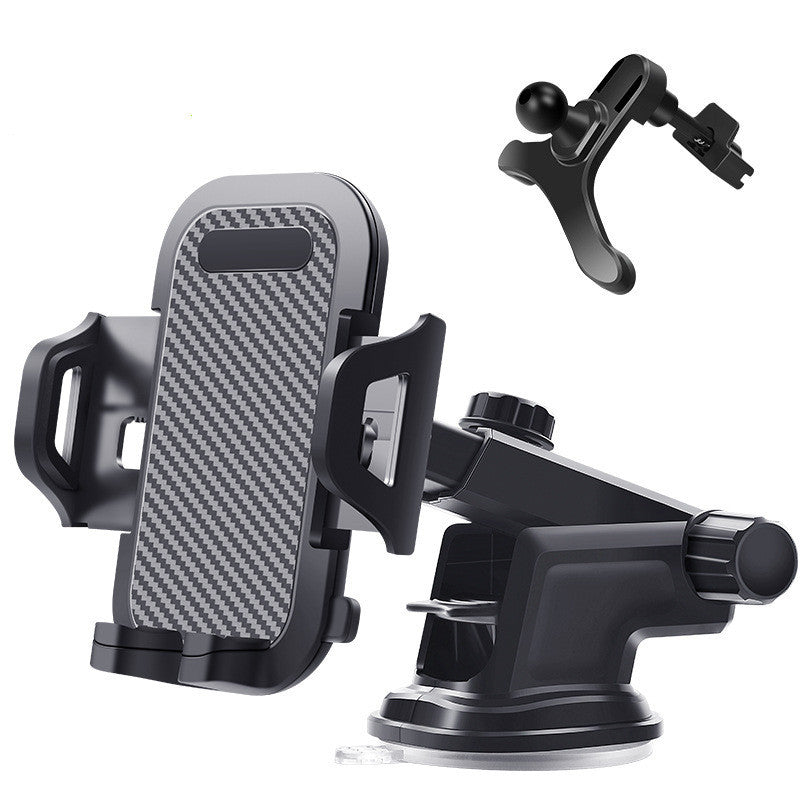 HKM-392723 Carbon Fiber Car Phone Holder - Anti-Vibration, Anti-Skid for 4.0-7.0 inch Devices